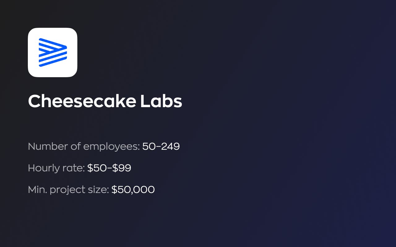 Cheesecake Labs, a React Native development company from San Francisco