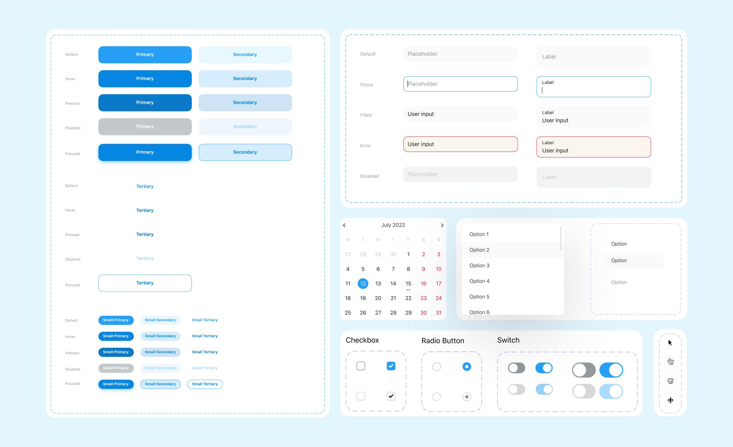 Create design systems to create consistent mockups and speed up mobile app development.