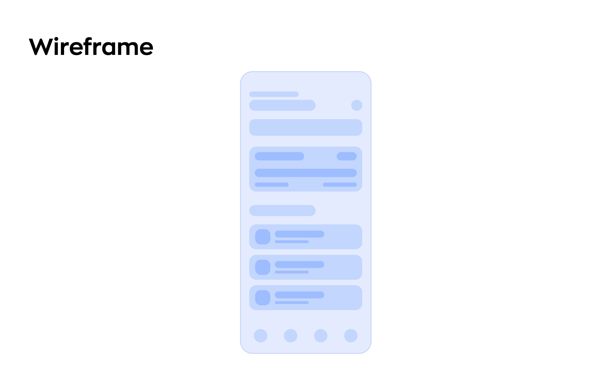 Discovery phase artifact: a wireframe