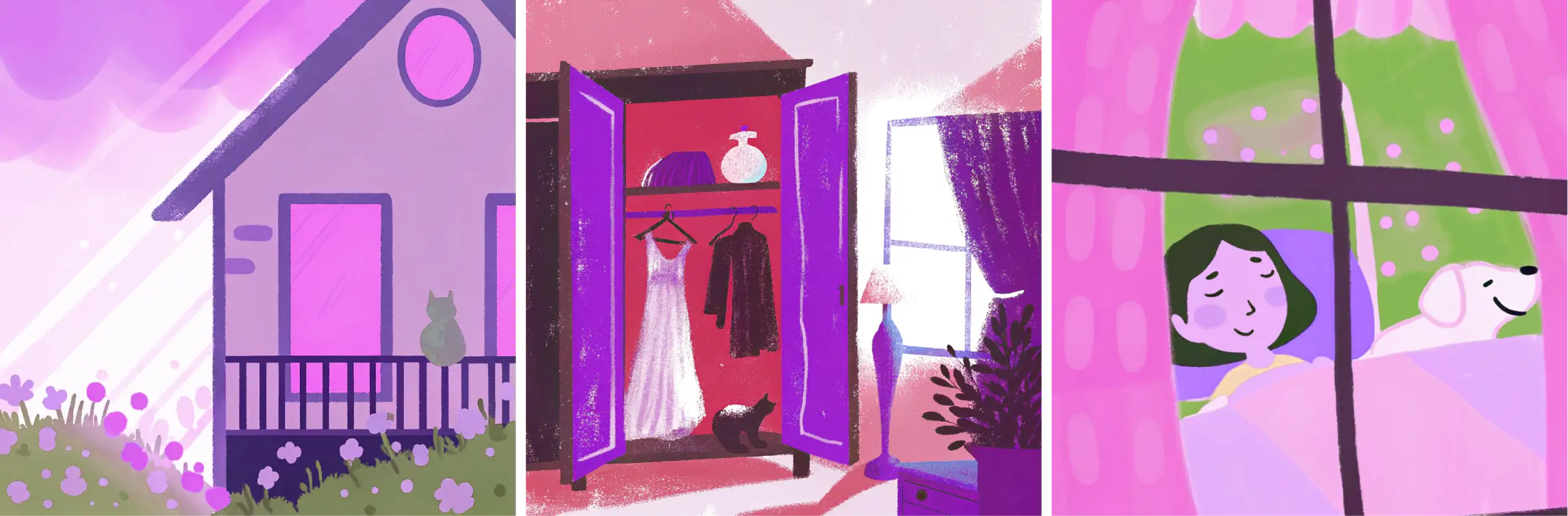 Screen exploring AI-generated scene imagery for a creative concept.