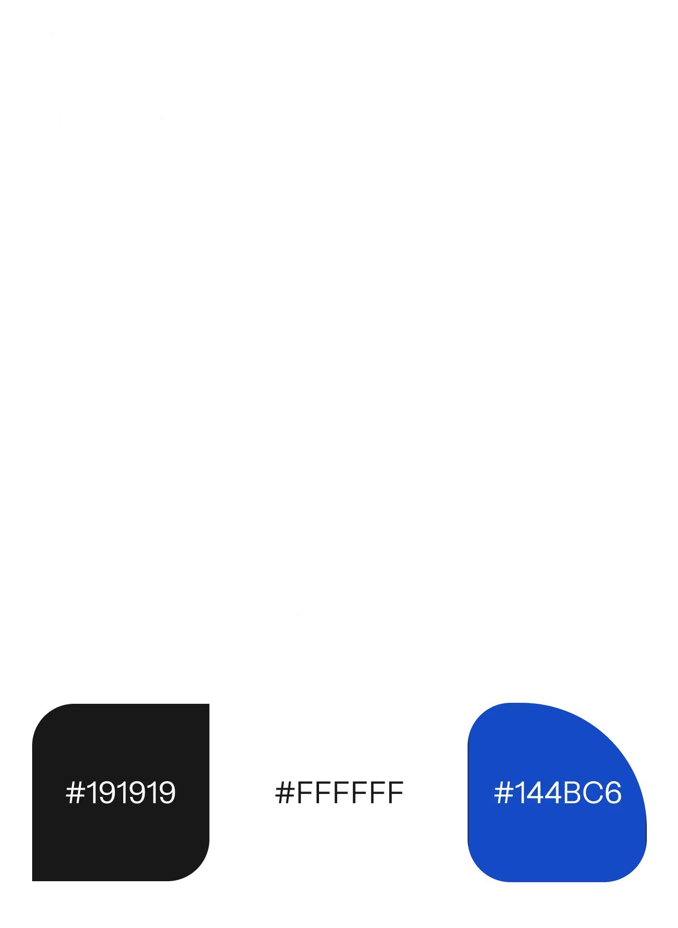 Instrument Sans type specimen in Regular, Medium and SemiBold, with color swatches #191919, #FFFFFF and #144BC6.