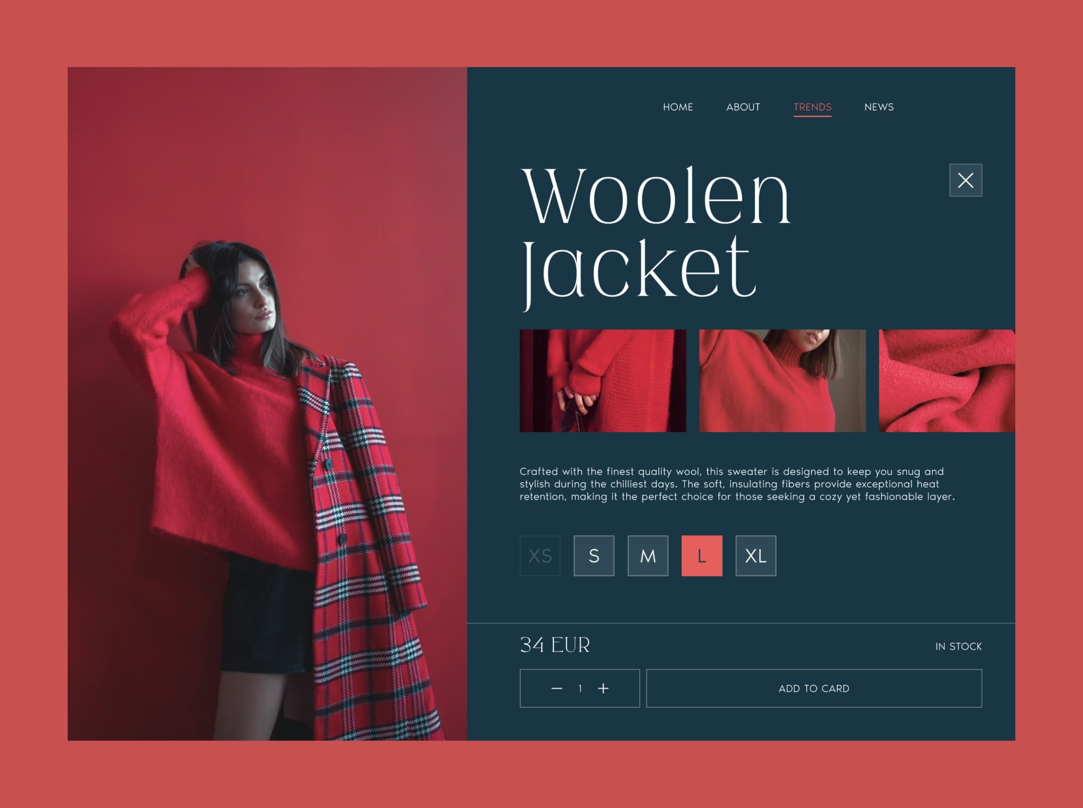 Custom ecommerce store catalog design concept