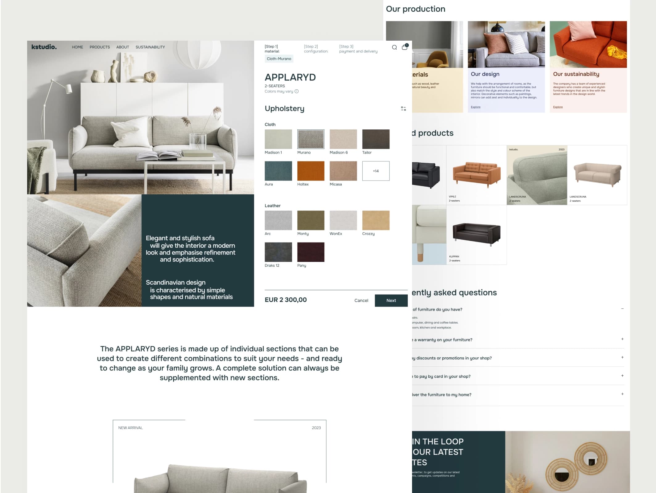 Custom ecommerce storefront we designed and continue to support