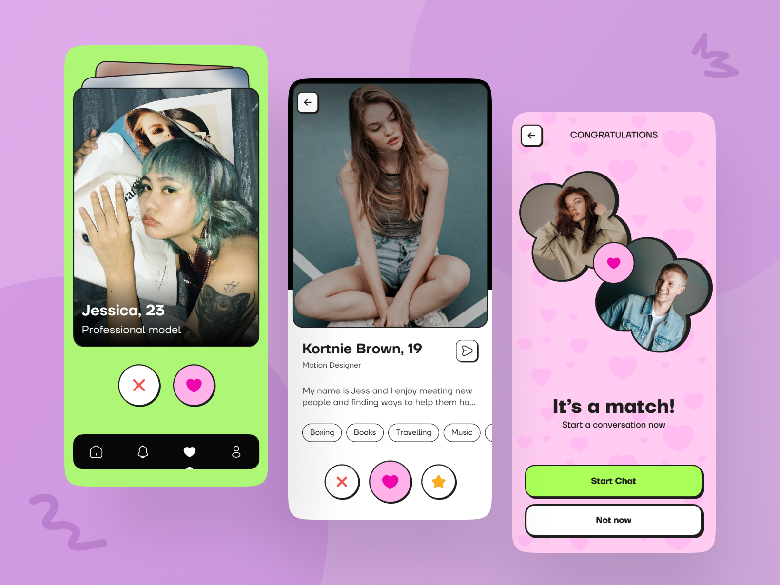Dating Mobile App Design
