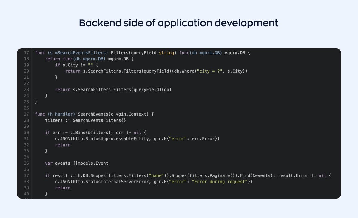 frontend vs. backend development: part that user can’t see